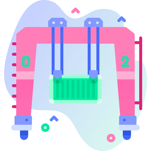 Crane shipping and delivery container crane icon Crane shipping and delivery container crane icon