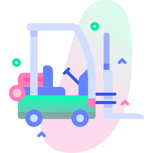 Forklift lift logistic delivery icon Forklift lift logistic delivery icon