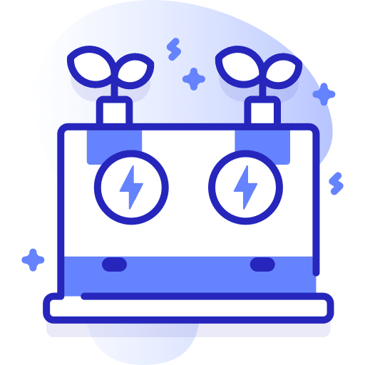 Accumulator transportation ecology and environment charging battery icon