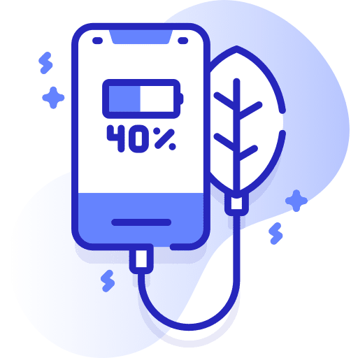 Charging green energy sustainability eco icon