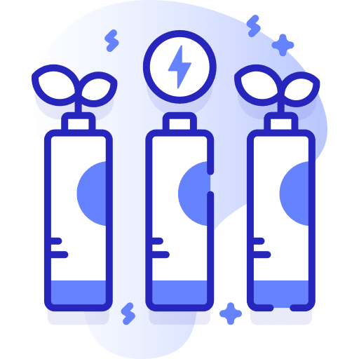 Eco battery electronics ecology save energy icon