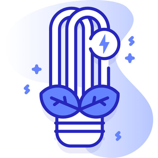 Energy saving light energy ecology and environment electronics icon