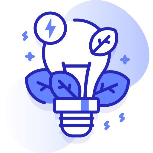 Green energy ecology and environment bio energy light bulb icon