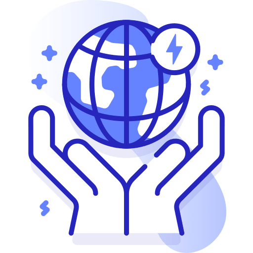 Renewable energy renewable energy sustainable energy world grid icon