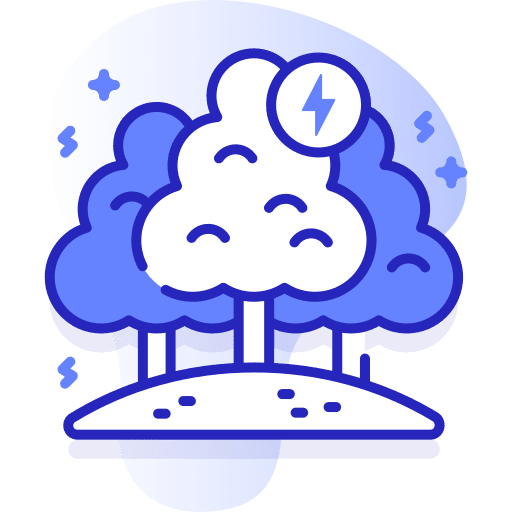 Sustainable energy green trees sustainable energy icon