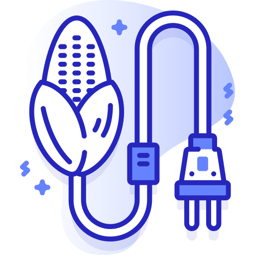 Bio energy bio renewable energy plant icon