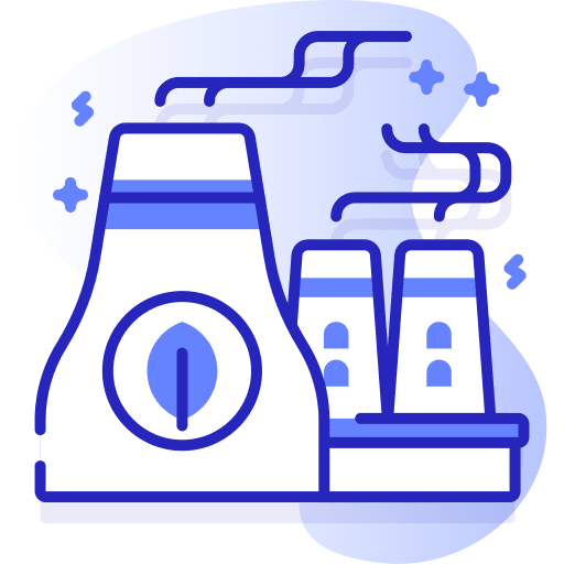 Power plant eco power plant sustainability icon