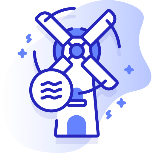 Windmill green energy wind energy electricity icon