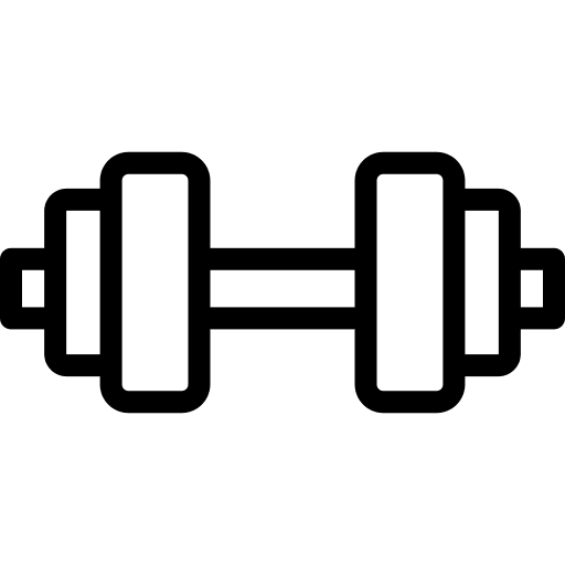 Dumbbell robust weight dumbbells icon Dumbbell robust weight dumbbells icon
