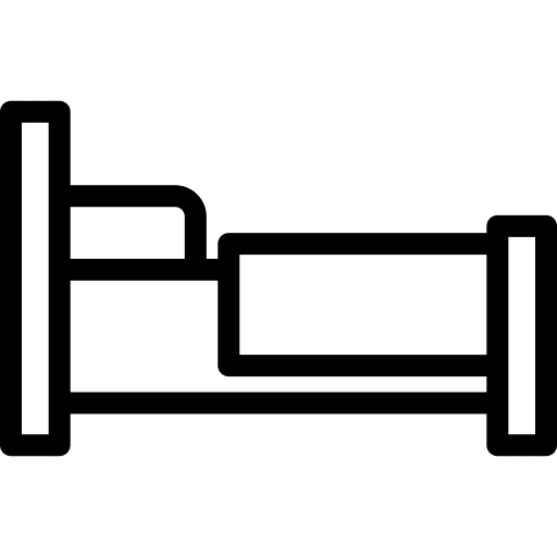 Single bed sleep rest furniture and household icon