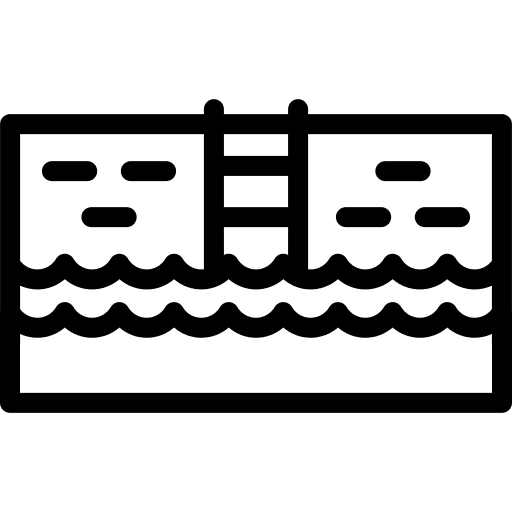 Swimming pool water wellness holidays icon Swimming pool water wellness holidays icon