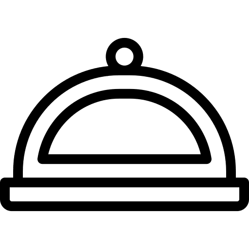 Food tray cover cloche food tray icon Food tray cover cloche food tray icon