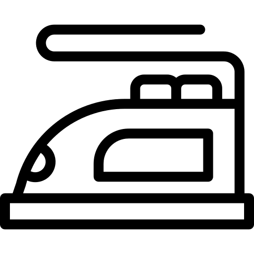 Iron heat technology appliances icon Iron heat technology appliances icon