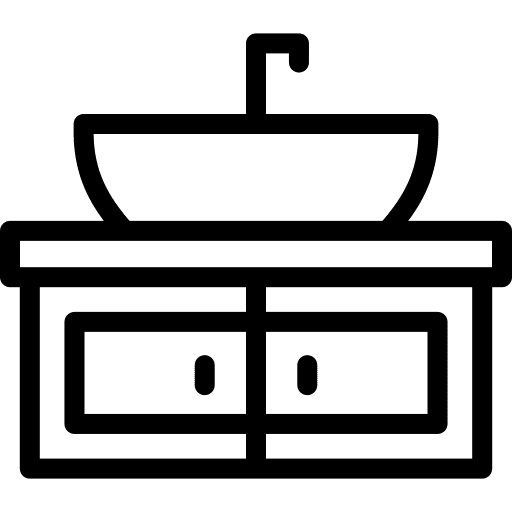 Sink toilet cabinet bathroom icon Sink toilet cabinet bathroom icon