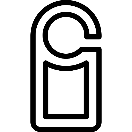 Door sign hotel door hanger door sign icon Door sign hotel door hanger door sign icon