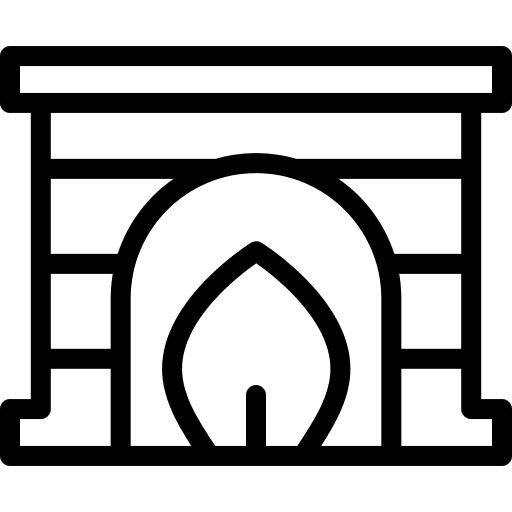 Fireplace furniture and household living room home decoration icon Fireplace furniture and household living room home decoration icon