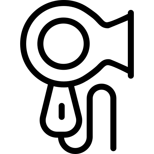 Hair dryer salon electronics beauty icon Hair dryer salon electronics beauty icon