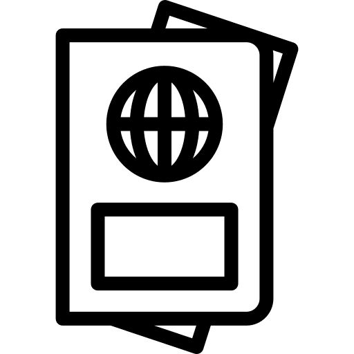 Passport document technology passport icon Passport document technology passport icon