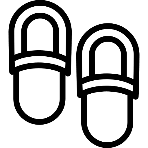 Slippers wellness shoes bedroom icon Slippers wellness shoes bedroom icon