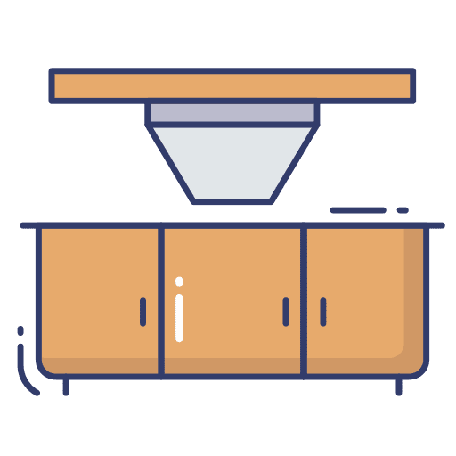 Cabinets storage furniture and household kitchen icon Cabinets storage furniture and household kitchen icon