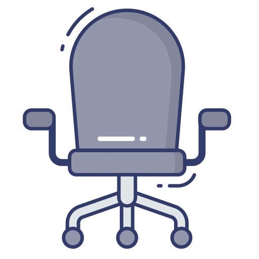Chair sitting chair roller icon