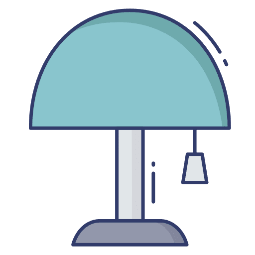 Lamp furniture and household desk lamp electronics icon