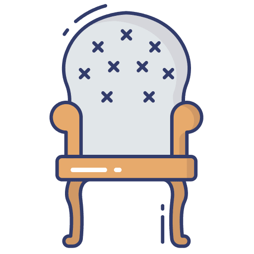 Armchair interior furniture and household sitting icon Armchair interior furniture and household sitting icon