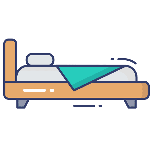 Bed rest sleep bed icon Bed rest sleep bed icon