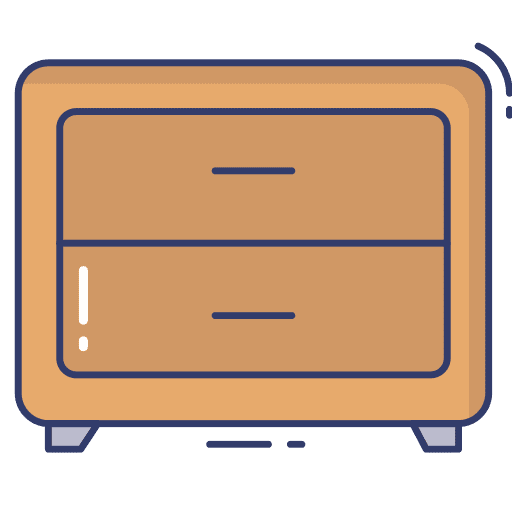 Bedside table bedside furniture and household icon Bedside table bedside furniture and household icon