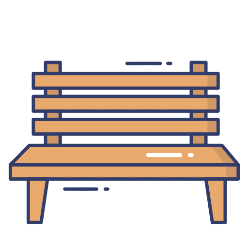 Bench interior furniture and household seat icon Bench interior furniture and household seat icon