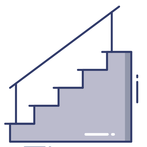 Stair home construction house icon Stair home construction house icon