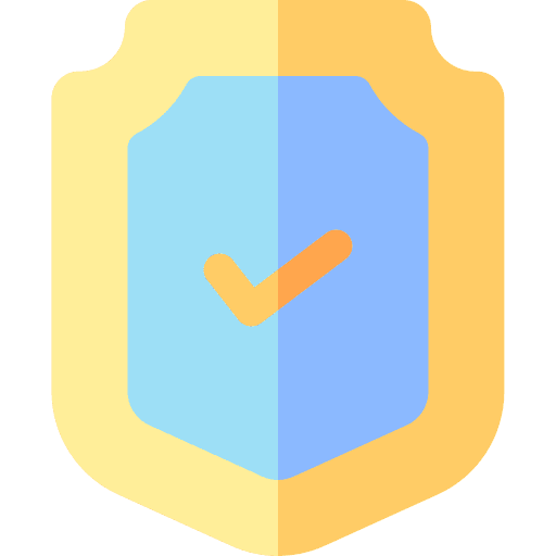 Shield insurance safe shield icon