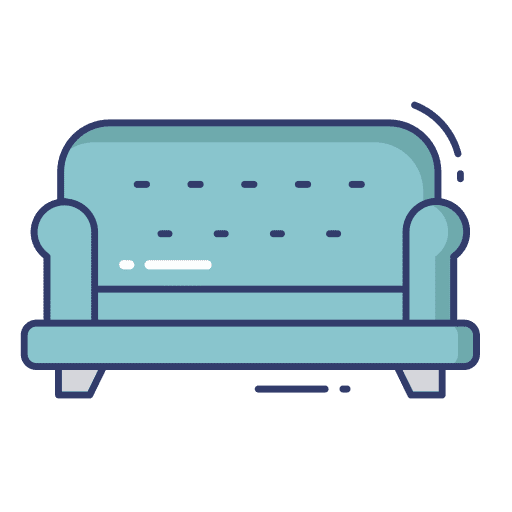 Sofa interior decor furniture and household icon Sofa interior decor furniture and household icon