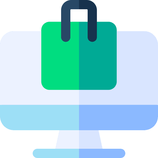 Online shopping online purchase electronics ecommerce icon Online shopping online purchase electronics ecommerce icon