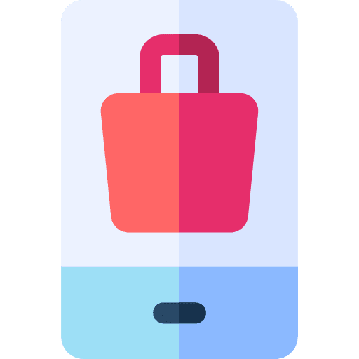 Online shopping shopper online purchase smartphone icon Online shopping shopper online purchase smartphone icon