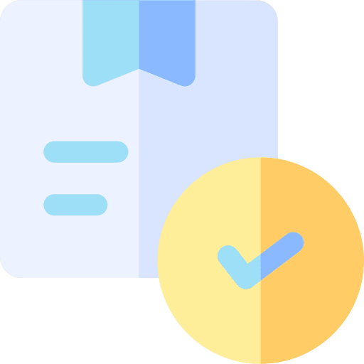 Package package check mark tick icon Package package check mark tick icon