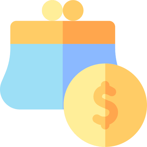 Wallet coin payment business and finance icon Wallet coin payment business and finance icon