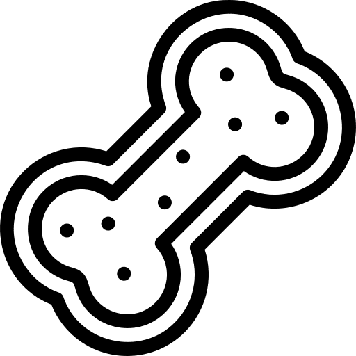 Dog treat bone dog food animals icon