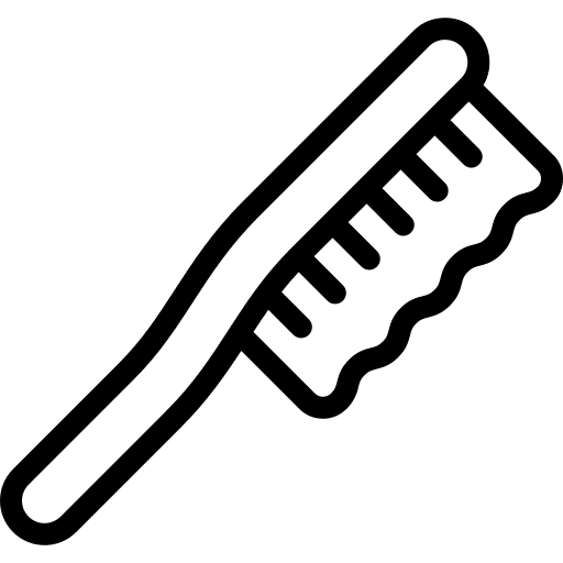 Pet brush hair salon hairdresser pet brush icon