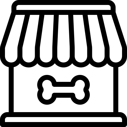 Pet shop vet veterinary architecture and city icon Pet shop vet veterinary architecture and city icon