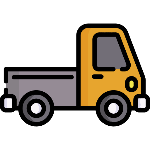 Mini truck transport vehicle truck icon