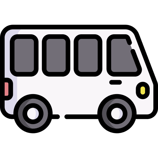 Minibus microbus transport transportation icon