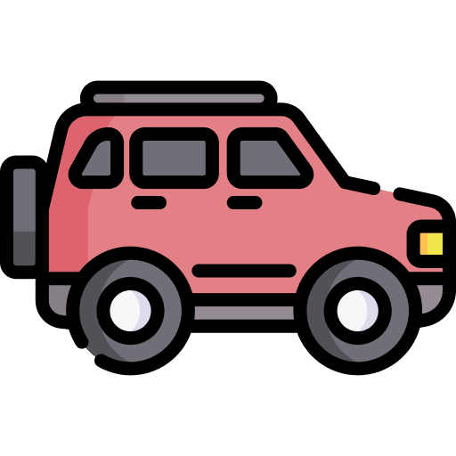 Suv drive automotive transportation icon