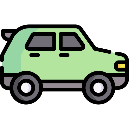 Suv transport drive auto icon