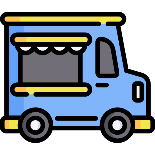 Food truck vehicle transportation food truck icon Food truck vehicle transportation food truck icon