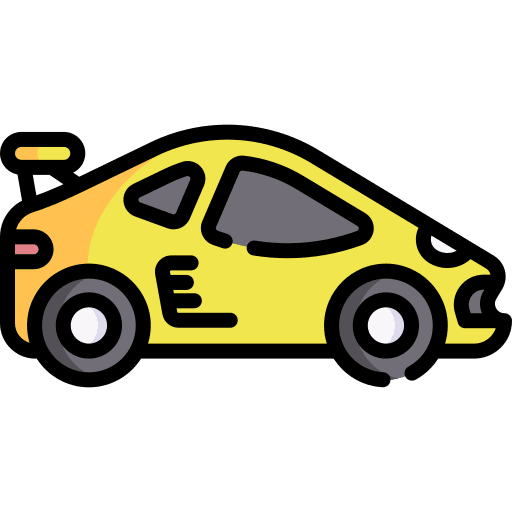 Sports car racing car old icon Sports car racing car old icon