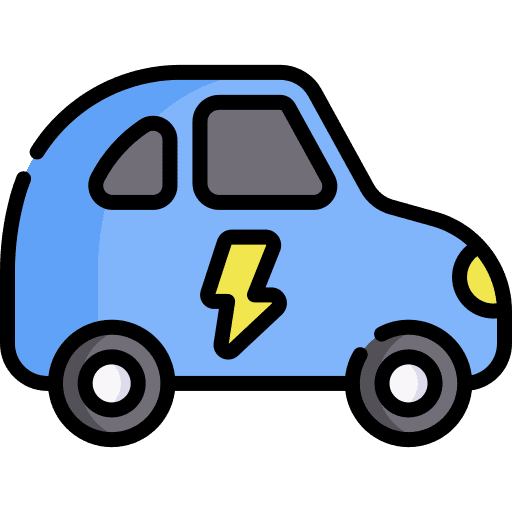 Electric car industry automobile transportation icon Electric car industry automobile transportation icon