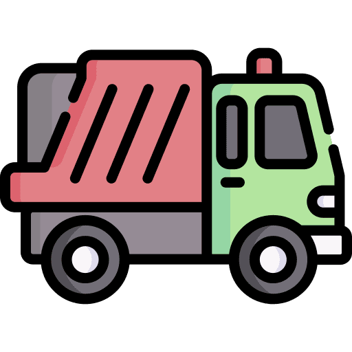 Garbage truck transport automobile garbage icon Garbage truck transport automobile garbage icon