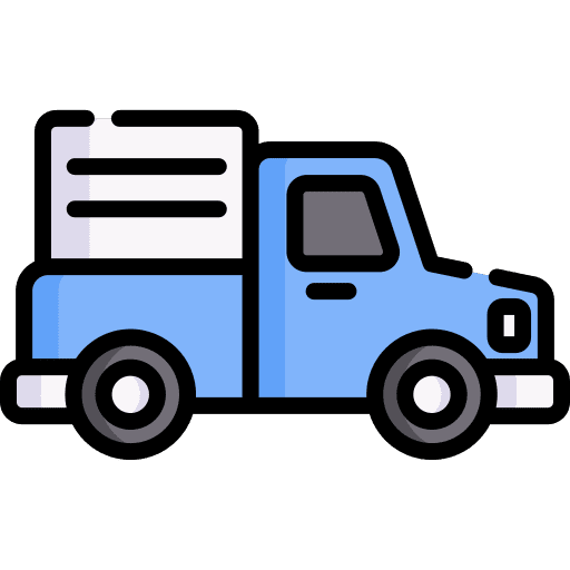 Pickup transport vehicle van icon Pickup transport vehicle van icon