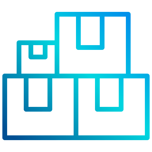 Box commerce and shopping ecommerce courier icon